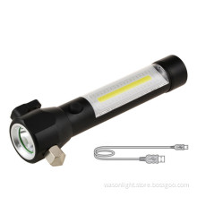 Rescue Led Flashlight With Knife And Hammer
